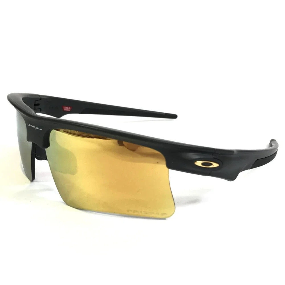 Oakley Sunglasses OO9534-0368 Bisphaera Matte Black w 24K Prizm Polarized Lenses